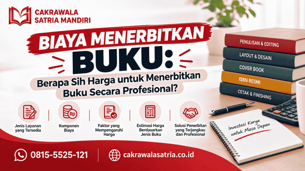 biaya menerbitkan buku