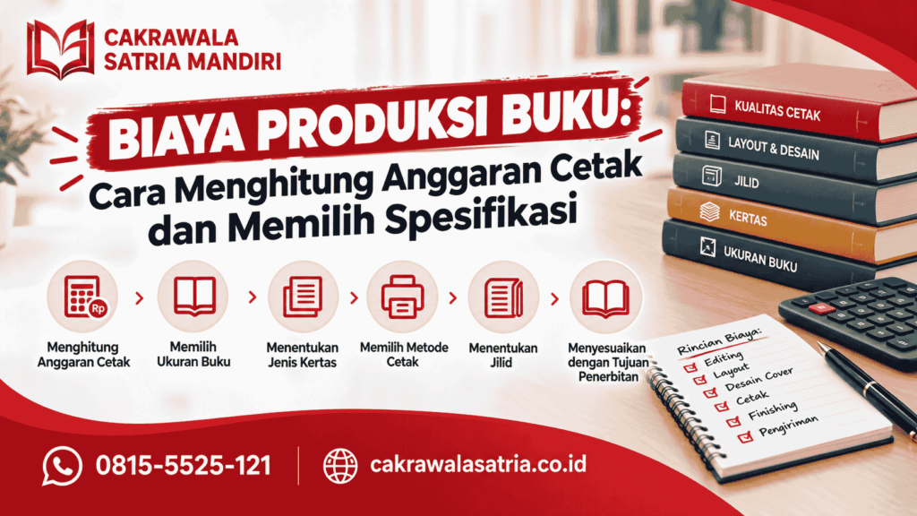 biaya produksi buku